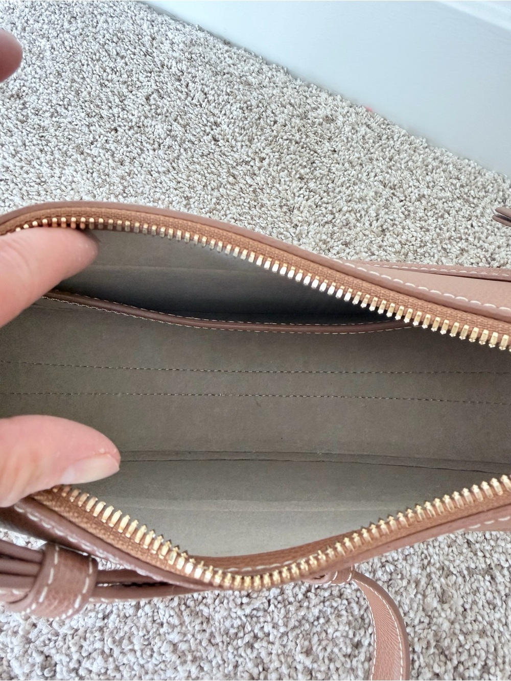 Polene Tan Brown camel numero dix Crossbody shoulder bag - Picture 3 of 3